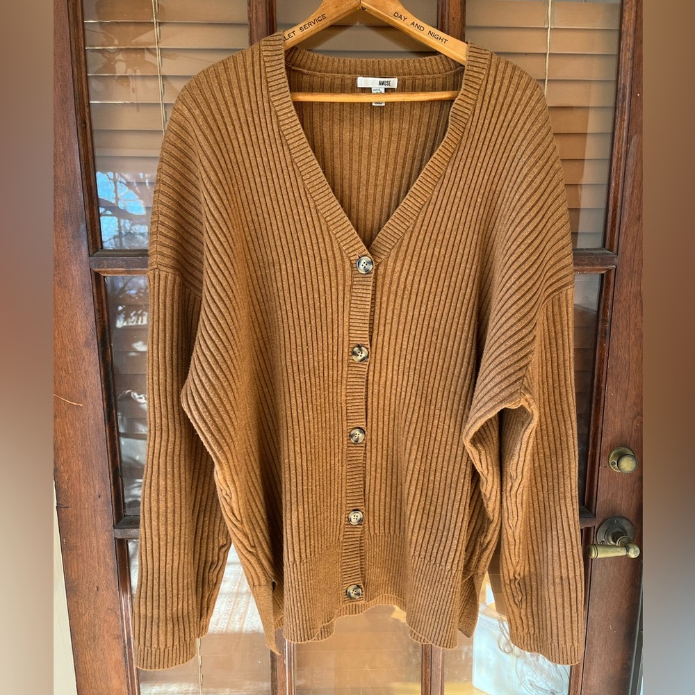 Amuse Society Ribbed Cardigan